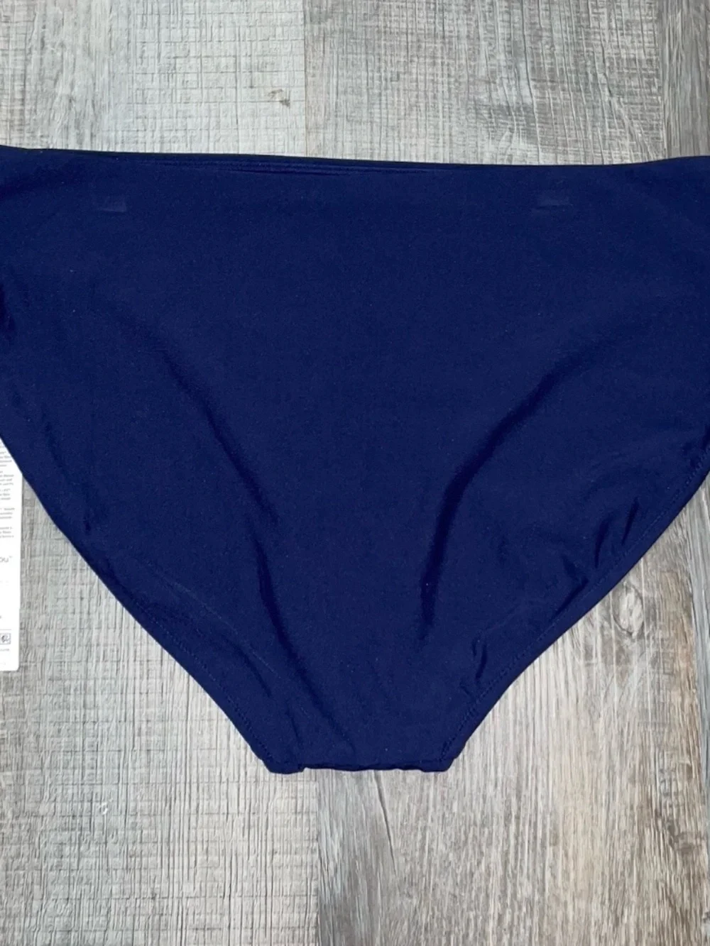 Calia Swim Bottoms Large Bikini Womens Navy Blue Core Mid Rise NWT